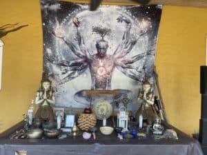 Tapestry spiritual altar