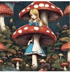 Alice big red mushroom