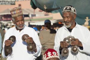 Moroccon men with instruments